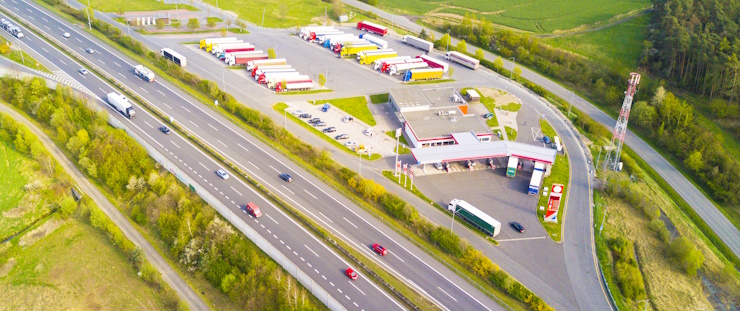 Banner dálniční odpočívka