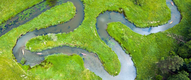 Banner řeka meandry