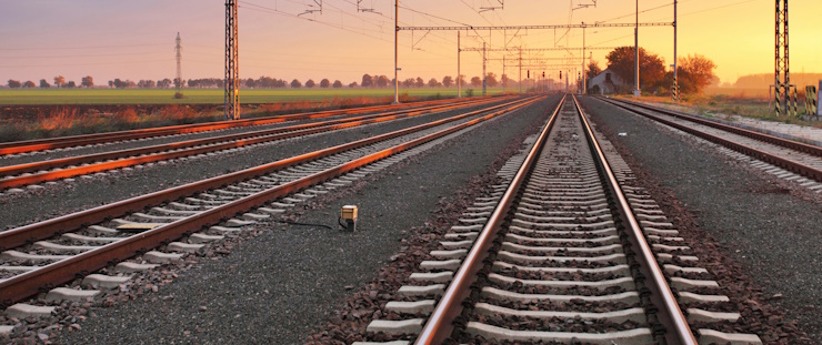 Banner železniční trať